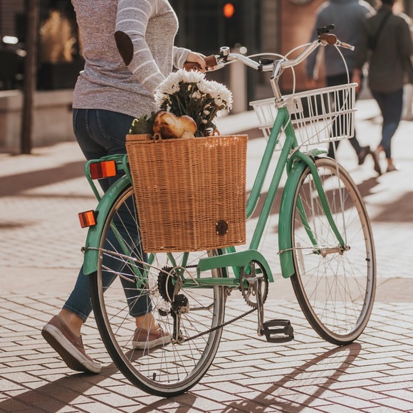 Wicker Bicycle Rear Basket, Proper Velo Quick Release Bike Pannier (Seconds) - Picture 4 of 16